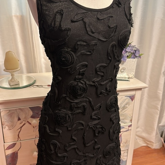 Black Dress with Soutache Embroidery - Picture 3 of 6